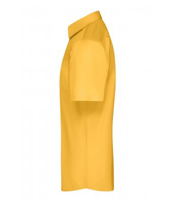 Homme Chemise homme à manches courtes en popeline Jaune 8507