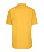 Homme Chemise homme à manches courtes en popeline Jaune 8507