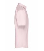 Homme Chemise homme à manches courtes en popeline Rose clair 8507