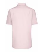 Homme Chemise homme à manches courtes en popeline Rose clair 8507