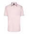 Herren Men's Shirt Short-Sleeved Poplin Light-pink 8507