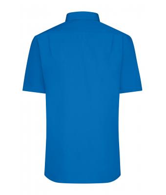 Herren Men's Shirt Short-Sleeved Poplin Royal 8507
