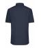 Heren Men's Shirt Short-Sleeved Poplin Navy 8507