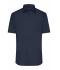 Heren Men's Shirt Short-Sleeved Poplin Navy 8507