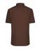 Men Men's Shirt Short-Sleeved Poplin Brown 8507