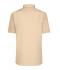 Men Men's Shirt Short-Sleeved Poplin Stone 8507