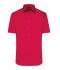 Heren Men's Shirt Short-Sleeved Poplin Rood 8507