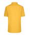 Herren Men's Shirt Short-Sleeved Poplin Yellow 8507