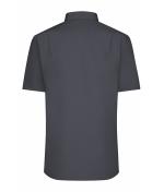 Herren Men's Shirt Short-Sleeved Poplin Carbon 8507