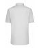 Herren Men's Shirt Short-Sleeved Poplin Light-grey 8507