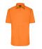 Men Men's Shirt Short-Sleeved Poplin Orange 8507