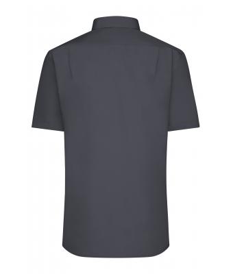 Heren Men's Shirt Short-Sleeved Poplin Carbon 8507