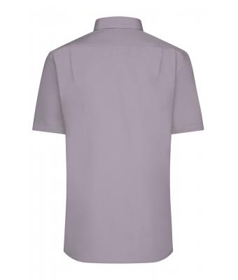 Heren Men's Shirt Short-Sleeved Poplin Staal 8507