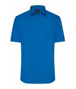 Herren Men's Shirt Short-Sleeved Poplin Royal 8507