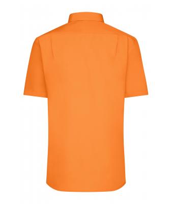 Heren Men's Shirt Short-Sleeved Poplin Oranje 8507