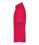 Herren Men's Shirt Short-Sleeved Poplin Red 8507