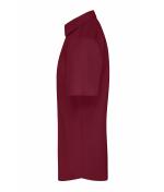 Herren Men's Shirt Short-Sleeved Poplin Wine 8507