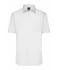 Herren Men's Shirt Short-Sleeved Poplin White 8507