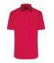Men Men's Shirt Short-Sleeved Poplin Red 8507