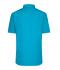 Men Men's Shirt Shortsleeve Poplin Turquoise 8507