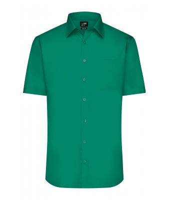 Men Men's Shirt Shortsleeve Poplin Irish-green 8507