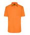 Herren Men's Shirt Shortsleeve Poplin Orange 8507