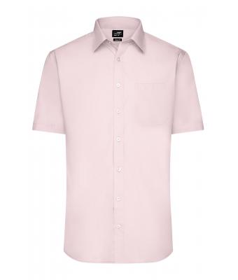 Men Men's Shirt Shortsleeve Poplin Light-pink 8507