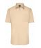 Men Men's Shirt Shortsleeve Poplin Stone 8507