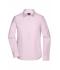 Ladies Ladies' Shirt Long-Sleeved Micro-Twill Light-pink 8563