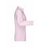 Dames Ladies' Shirt Long-Sleeved Micro-Twill Lichtroze 8563