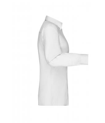 Damen Ladies' Shirt Long-Sleeved Micro-Twill White 8563
