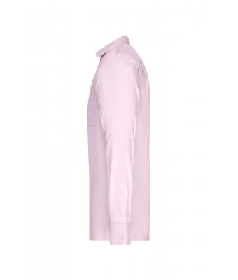 Heren Men's Shirt Long-Sleeved Micro-Twill Lichtroze 8564
