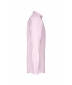 Heren Men's Shirt Long-Sleeved Micro-Twill Lichtroze 8564