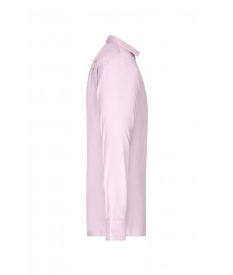Heren Men's Shirt Long-Sleeved Micro-Twill Lichtroze 8564