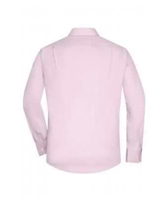 Heren Men's Shirt Long-Sleeved Micro-Twill Lichtroze 8564