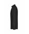 Herren Men's Shirt Long-Sleeved Micro-Twill Black 8564