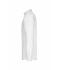 Men Men's Shirt Long-Sleeved Micro-Twill White 8564