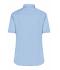 Dames Ladies' Shirt Short-Sleeved Micro-Twill Lichtblauw 8565