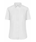 Dames Ladies' Shirt Short-Sleeved Micro-Twill Wit 8565