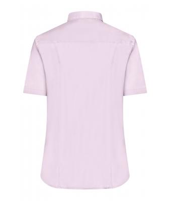 Damen Ladies' Shirt Short-Sleeved Micro-Twill Light-pink 8565