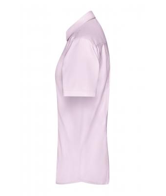 Dames Ladies' Shirt Short-Sleeved Micro-Twill Lichtroze 8565