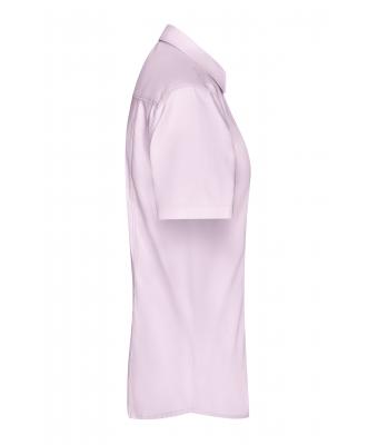 Dames Ladies' Shirt Short-Sleeved Micro-Twill Lichtroze 8565
