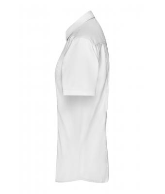 Dames Ladies' Shirt Short-Sleeved Micro-Twill Wit 8565