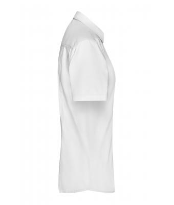 Dames Ladies' Shirt Short-Sleeved Micro-Twill Wit 8565