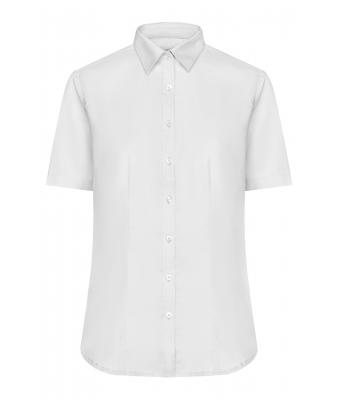 Dames Ladies' Shirt Short-Sleeved Micro-Twill Wit 8565