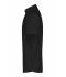 Men Men's Shirt Short-Sleeved Micro-Twill Black 8566