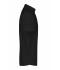 Men Men's Shirt Short-Sleeved Micro-Twill Black 8566