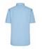 Heren Men's Shirt Short-Sleeved Micro-Twill Lichtblauw 8566