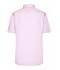 Heren Men's Shirt Short-Sleeved Micro-Twill Lichtroze 8566