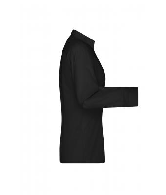 Femme Chemise femme à manches longues Oxford Noir 8567